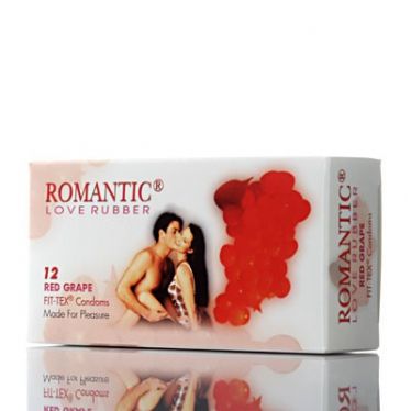 Preservativos Romantic Red Grape x12