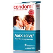 Preservativos Condomi max. LOVE x10